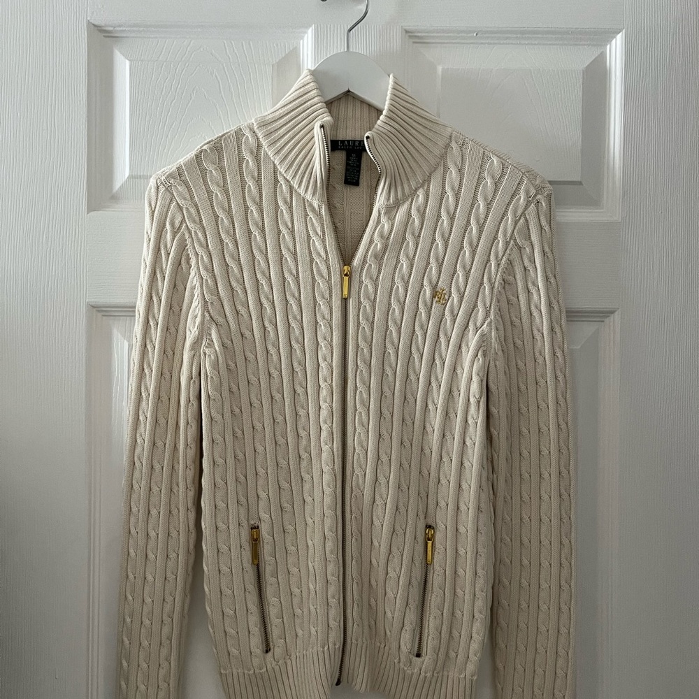 Lauren•Ralph Lauren zip up sweater